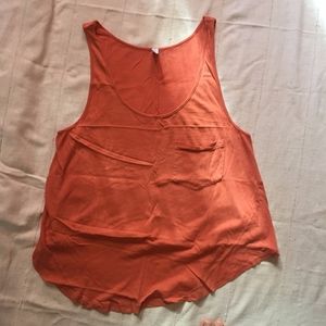 RVCA Orange Racer Back Tank